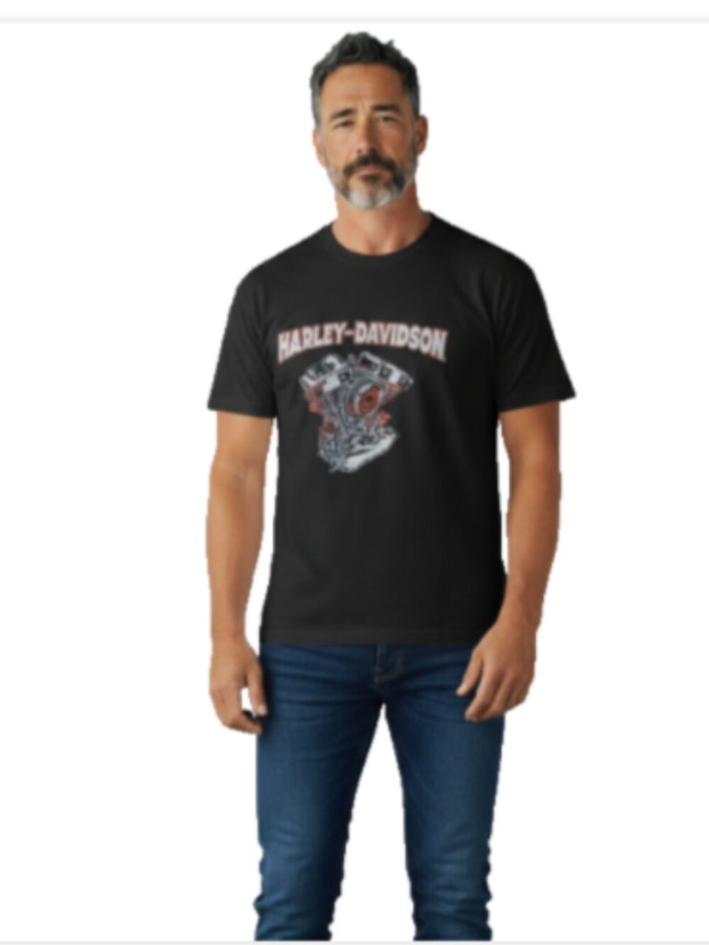 Harley-Davidson Men’s T-Shirt 4XL  Black Crew Neck Laconia NH Short Sleeve NWT